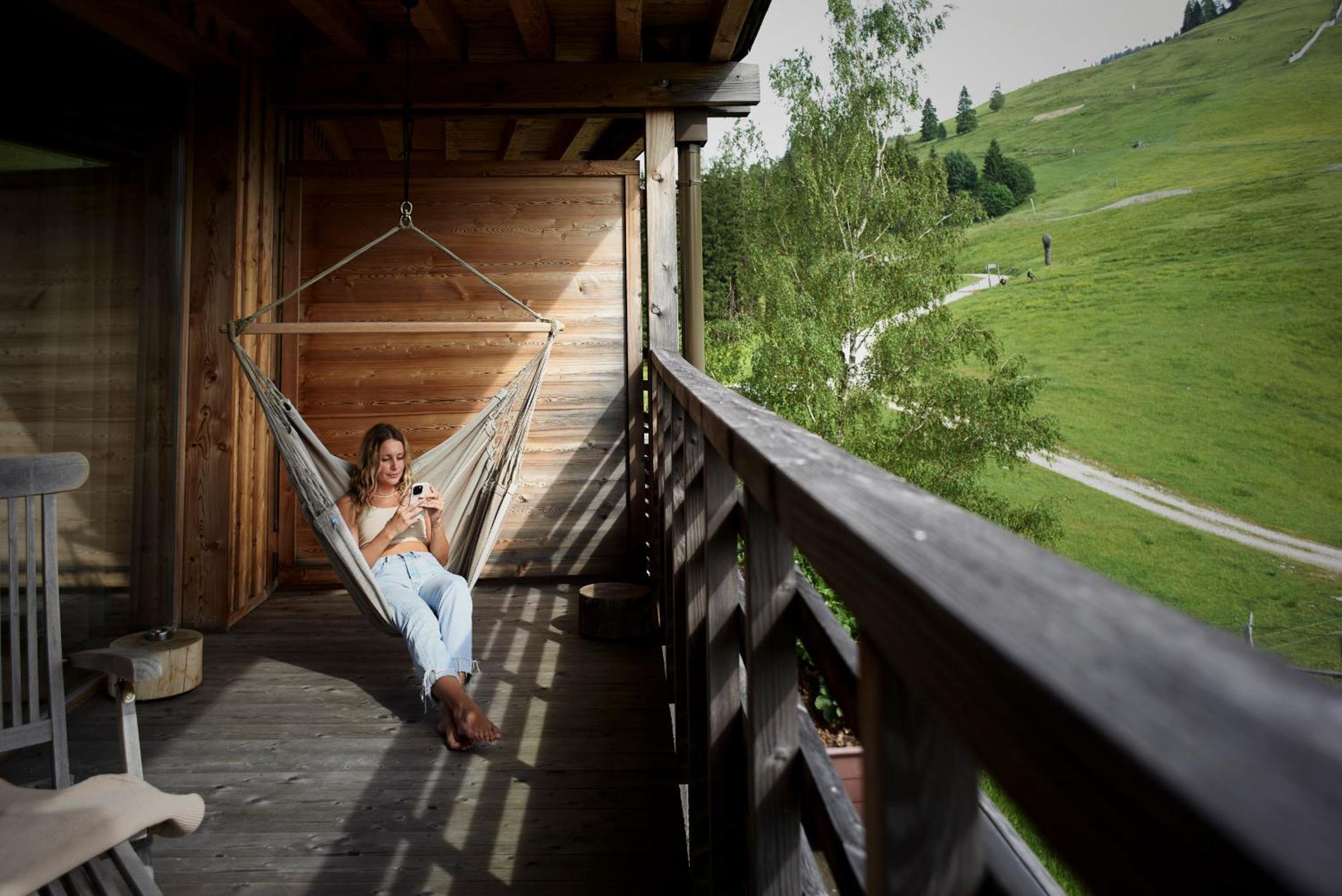 Holzhotel Forsthofalm Leogang Exteriör bild