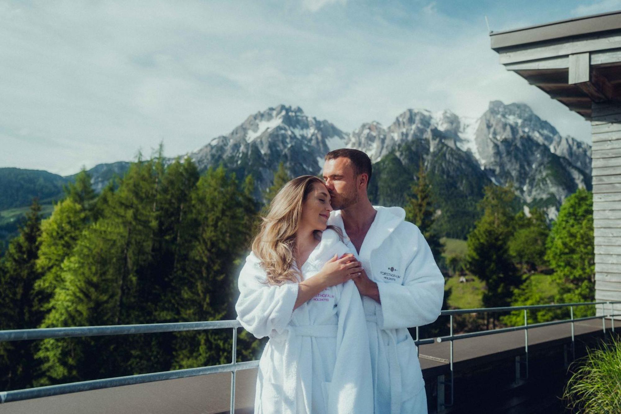 Holzhotel Forsthofalm Leogang Exteriör bild